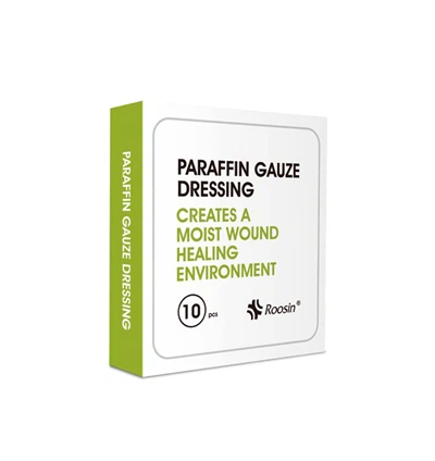 Apósito para quemaduras de parafina